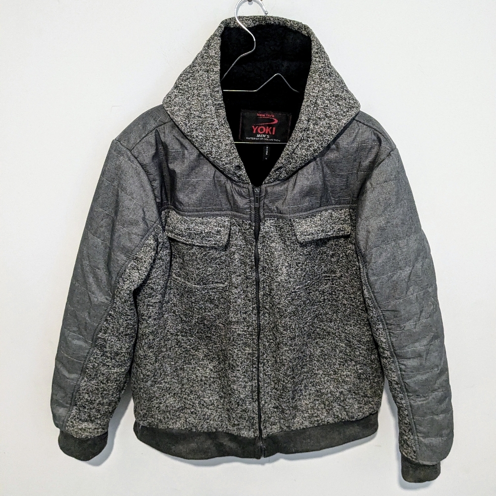 Yoki New York Outerwear Collection Mens Grey Hoodie Size XL